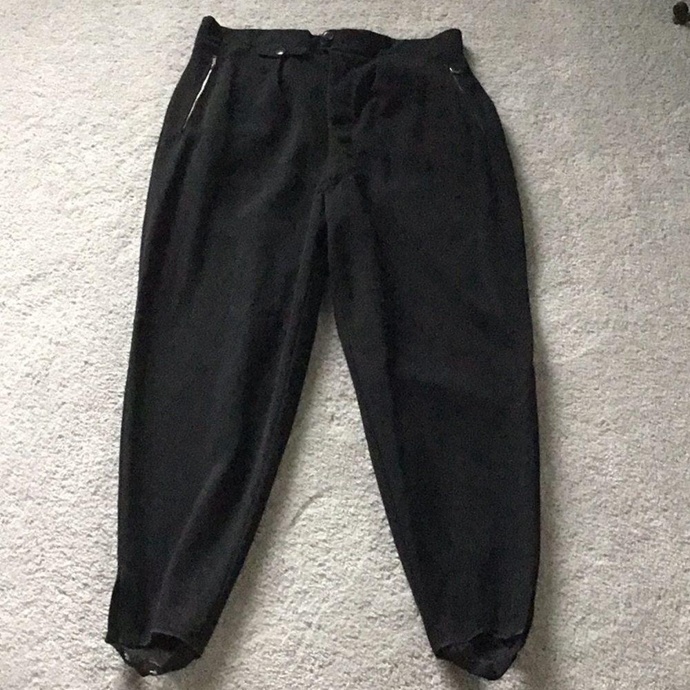Vintage European men’s BLACK WOOL SKI PANTS* 32/34.